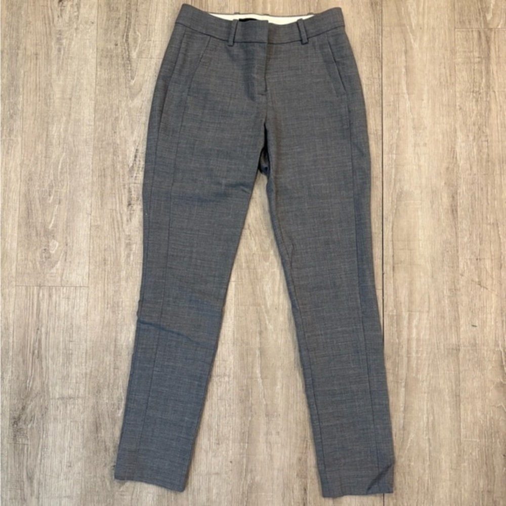 J. Crew Wool Blend Gray Dress Pants Trousers size 00